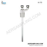 Aer Sampling product image K-173 plain impinger insert kit viewed from left