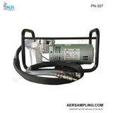 Aer Sampling product image PN-357 220-240V leak free stack testing pump assembly viewed from left