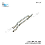 Aer Sampling product image PN-374 extended 320 offset s type pitot tube tip viewed from right tail  top