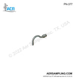 Aer Sampling product image PN-377 SUS nozzle size 4 viewed from left head top