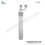 Aer Sampling product image K-152 short stem impinger kit viewed from left