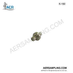 Aer Sampling product image K-190 47mm in-stack filter holder kit viewed from right tail top
