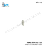 Aer Sampling product image PN-1106 1/4 inch PTFE Back Ferrule viewed from left head top