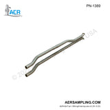 Aer Sampling product image PN-1389 Pitot Tube Tip, S-type, Extended 302 Offset viewed from right tail top