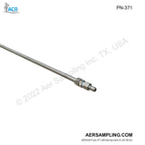 Aer Sampling product image PN-371 6ft sus probe liner type b assembly viewed from left tail top