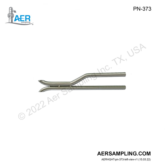 Aer Sampling product image PN-373 pitot tube tip s type standard viewed from left