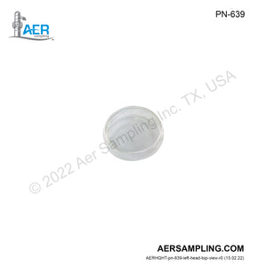 Aer Sampling product image PN-639 petri dish glass 3-inch viewed from left head top