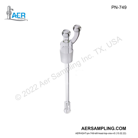 Aer Sampling product image PN-749 impinger insert greenburg smith viewed from left head top