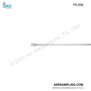 Aer Sampling product image PN-856 Glass Probe Liner with Cup viewed from left head