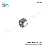 Aer Sampling product image PN-908 16 mm SUS Nut viewed from left head top